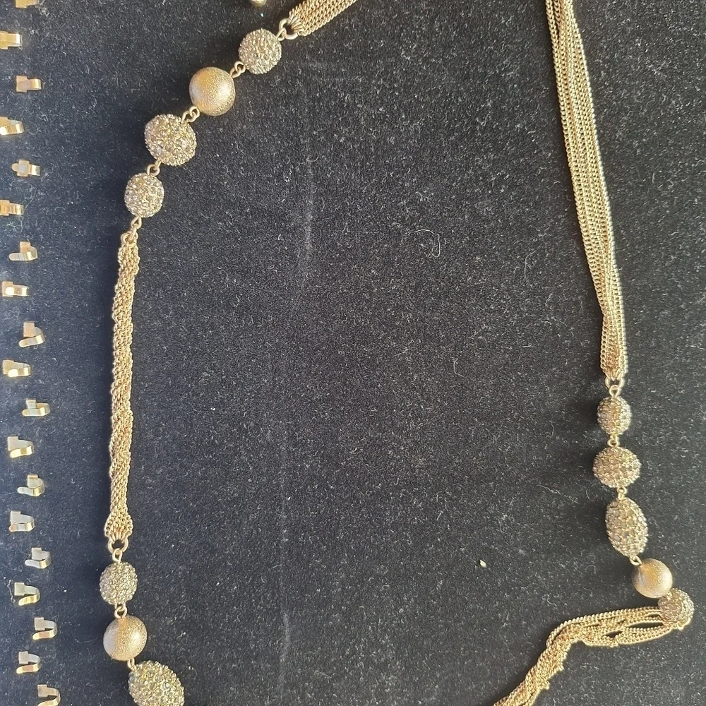 Chico’s Multi Strand Accented Long Necklace